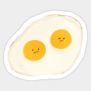 Kawaii double egg yolks fried egg 🍳 Sticker